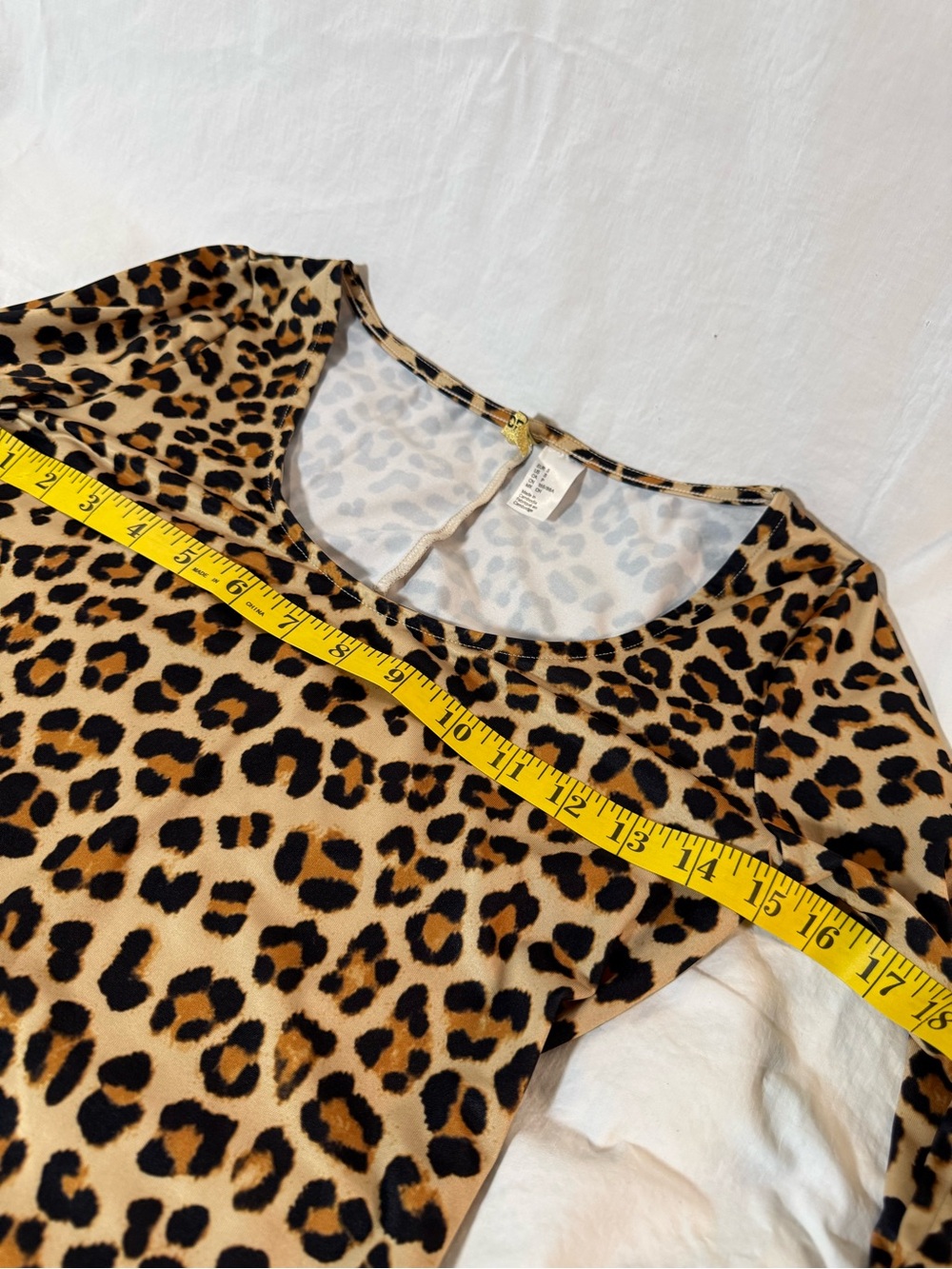 Divided Leopard-Print Long Sleeve Jumpsuit in Black and Tan - Picture 4 of 8